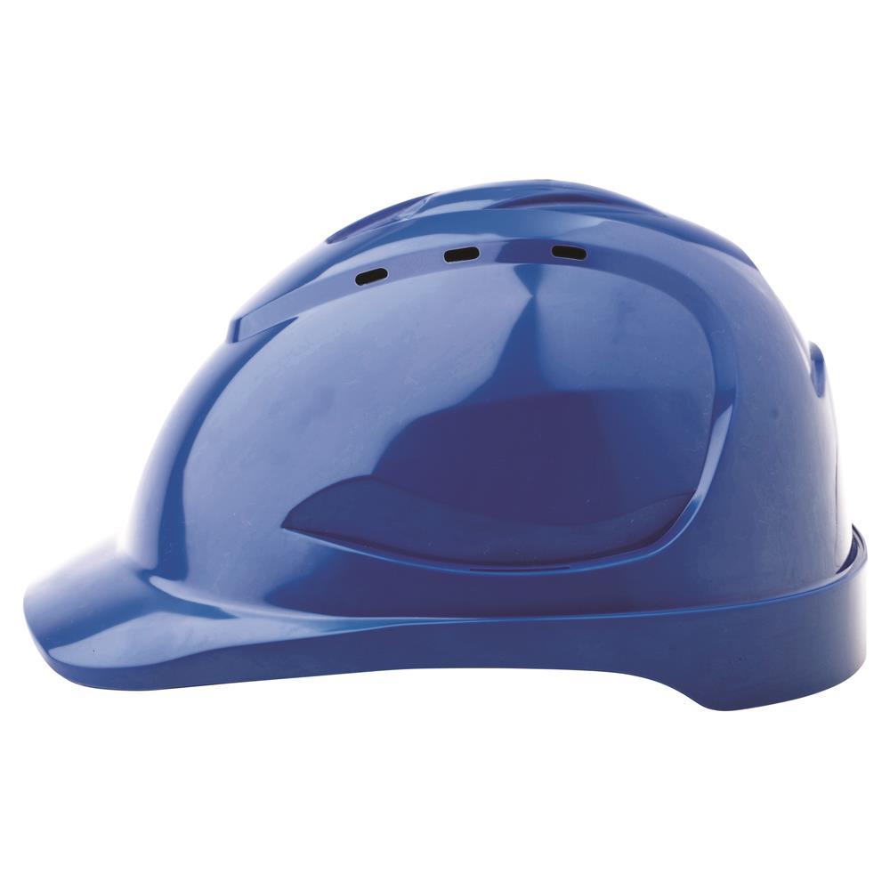 Pro Choice Hard Hat Vented 6 Point Push Lock Harness - HHV9 PPE Pro Choice BLUE  